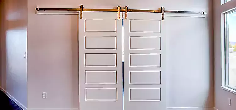 Glass Barn Door with Installation Hardware Kit Pearl City
